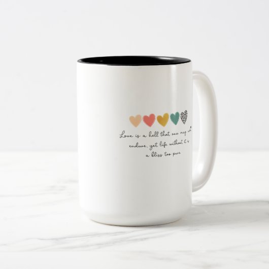 MUG WITH A SIMPLY AND BEAUTIFUL WORDS ツートーンマグカップ (正面右)