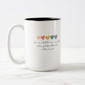 MUG WITH A SIMPLY AND BEAUTIFUL WORDS ツートーンマグカップ (左)