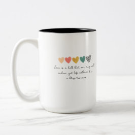 MUG WITH A SIMPLY AND BEAUTIFUL WORDS ツートーンマグカップ