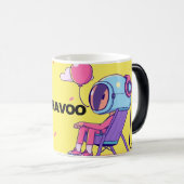 Mug With Astronaut Relaxing in his Chair モーフィングマグカップ (正面右)