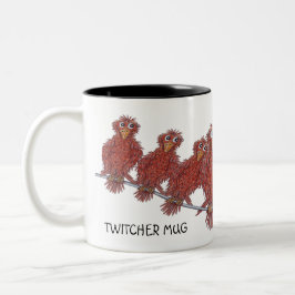 Mug With Bird Cartoons ツートーンマグカップ