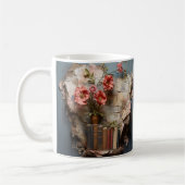 Mug with book design コーヒーマグカップ (左)