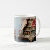 Mug with book design コーヒーマグカップ (正面右)
