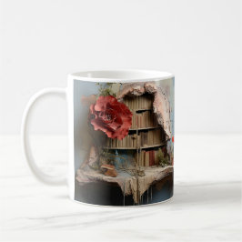 Mug with book design コーヒーマグカップ