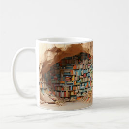 Mug with book design コーヒーマグカップ