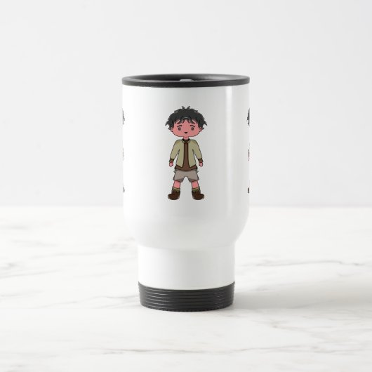 mug with cartoon character boy トラベルマグ (中央)