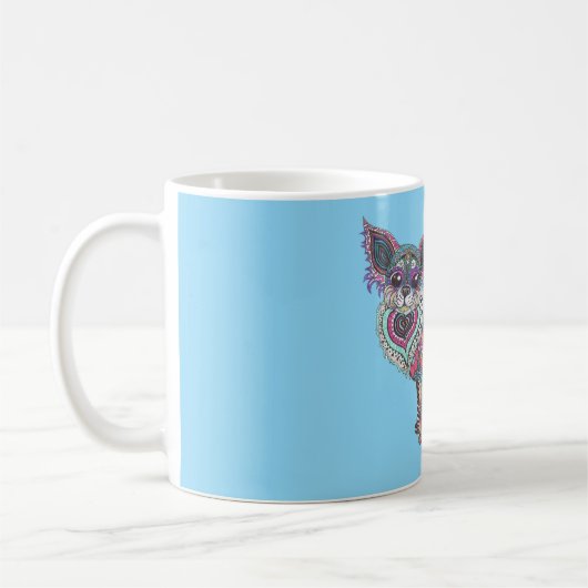 Mug with chihuahua コーヒーマグカップ (左)