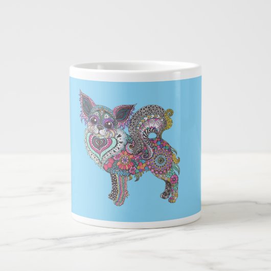 Mug with chihuahua ジャンボコーヒーマグカップ (正面)