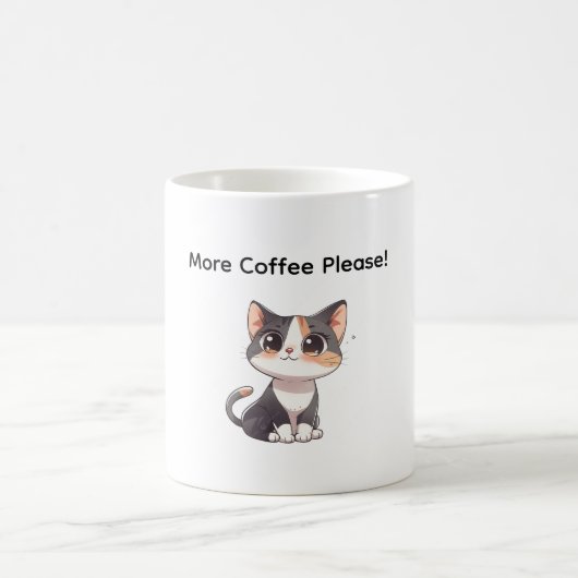 Mug With Design Cat  コーヒーマグカップ (中央)