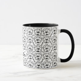 Mug with english bulldog pattern マグカップ