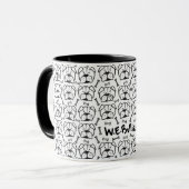 Mug with english bulldog pattern マグカップ (正面左)