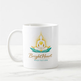 Mug with Female Brightheart Meditation logo コーヒーマグカップ
