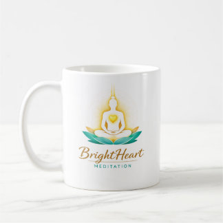 Mug with Female Brightheart Meditation logo コーヒーマグカップ