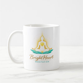 Mug with Female Brightheart Meditation logo コーヒーマグカップ
