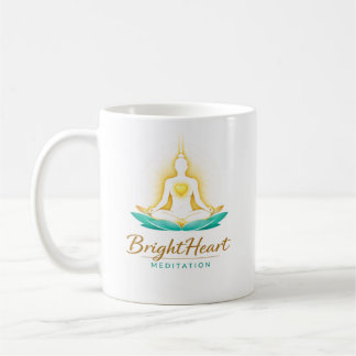 Mug with Female Brightheart Meditation logo コーヒーマグカップ