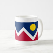 Mug with Flag of Denver, Colorado州- USA コーヒーマグカップ (正面右)