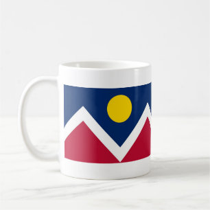 Mug with Flag of Denver, Colorado州- USA コーヒーマグカップ