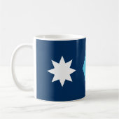 Mug with Flag of Minnesota, USA コーヒーマグカップ (左)