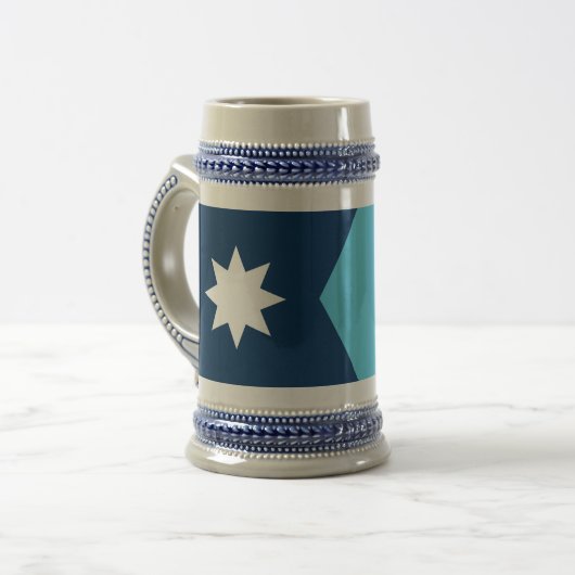 Mug with Flag of Minnesota, USA ビールジョッキ (正面左)
