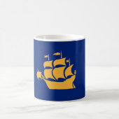 Mug with Flag of Quebec City, Canada コーヒーマグカップ (中央)