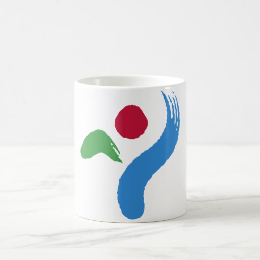 Mug with Flag of Seoul, South Korea コーヒーマグカップ (中央)