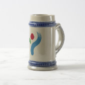 Mug with Flag of Seoul, South Korea ビールジョッキ (正面右)