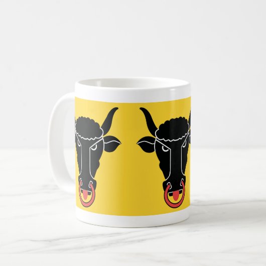 Mug with Flag of Uri, Switzerland コーヒーマグカップ (正面左)