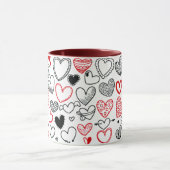 Mug with hearts as a gift for mum マグカップ (中央)