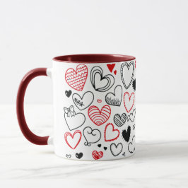 Mug with hearts as a gift for mum マグカップ