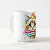 Mug with ice-cream and cat コーヒーマグカップ (正面左)