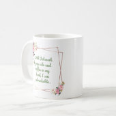 Mug "with Jehovah by my side.... " コーヒーマグカップ (正面左)