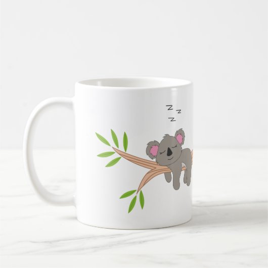 Mug with Koala Design – Funny Italian Phrase コーヒーマグカップ (左)
