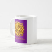 Mug with Maha Sri Yantra コーヒーマグカップ (正面左)