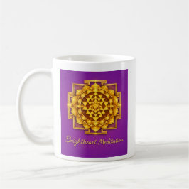 Mug with Maha Sri Yantra コーヒーマグカップ