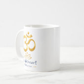Mug with Om Symbol コーヒーマグカップ (正面左)