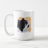 Mug with painting of pets コーヒーマグカップ (左)