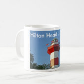 Mug with photography of Light house Hilton Head SC コーヒーマグカップ (正面左)