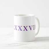 Mug with Roman Numerals コーヒーマグカップ (正面右)