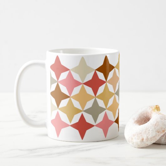 mug with soothing graphic pattern コーヒーマグカップ (ドーナツ)