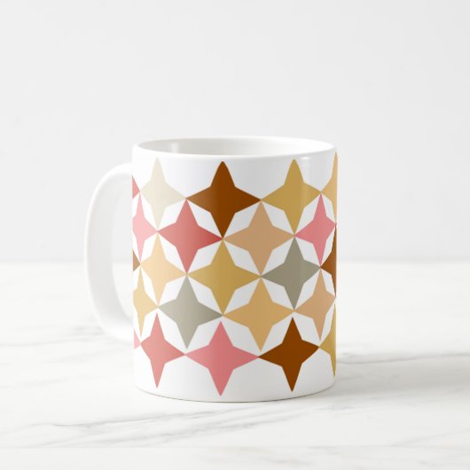 mug with soothing graphic pattern コーヒーマグカップ (正面左)