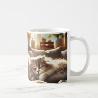 Mug with the Lazy Cat コーヒーマグカップ