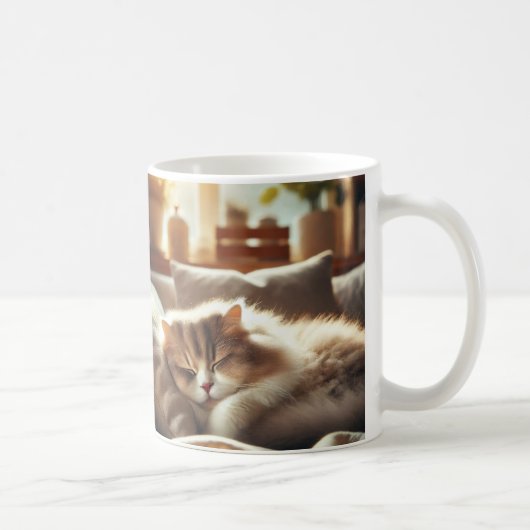 Mug with the Lazy Cat コーヒーマグカップ (右)