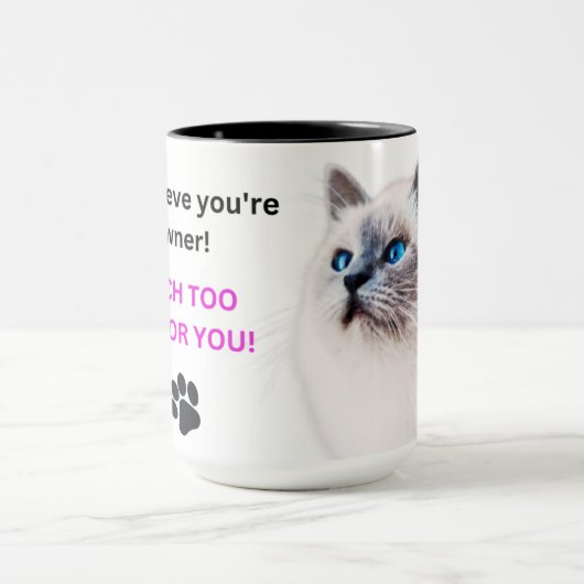 Mug with the Much Too Pretty Cat マグカップ (中央)