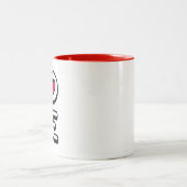 Mug with the word LOVE ツートーンマグカップ (中央)