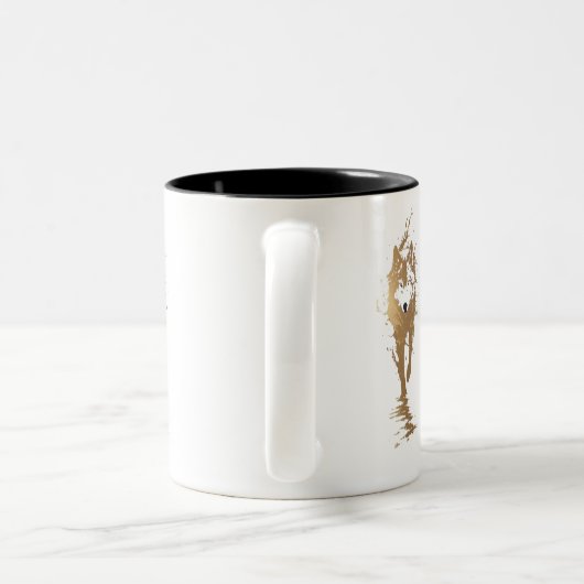 mug with wolf ツートーンマグカップ (ハンドル)