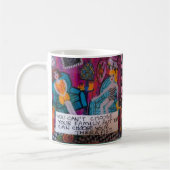 MUG-YOUはあなたの家族を選ぶことができません コーヒーマグカップ (左)
