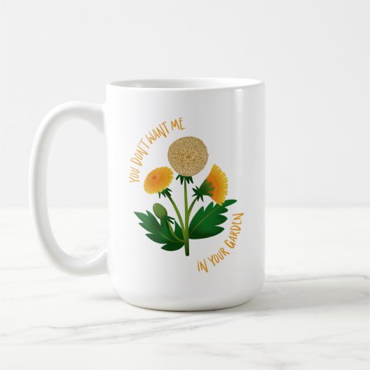 Mug You Don't Want Me In Your Garden コーヒーマグカップ (左)