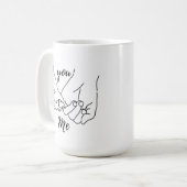 Mug You & Me Pinky Promise – Anniversary & Valenti コーヒーマグカップ (正面左)