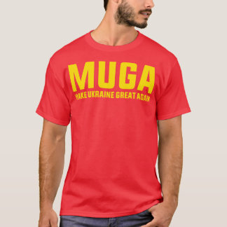 MUGA Make Ukraine再素晴らし度支援おもしろいことわざ Tシャツ