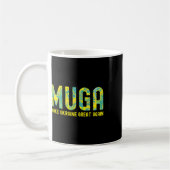 Muga Make Ukraine Great Again Support Funny Saying コーヒーマグカップ (左)